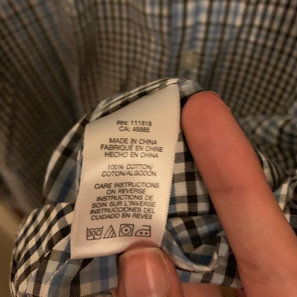 Michael MK Tri Color Checker Button Down - Picture 3 of 4